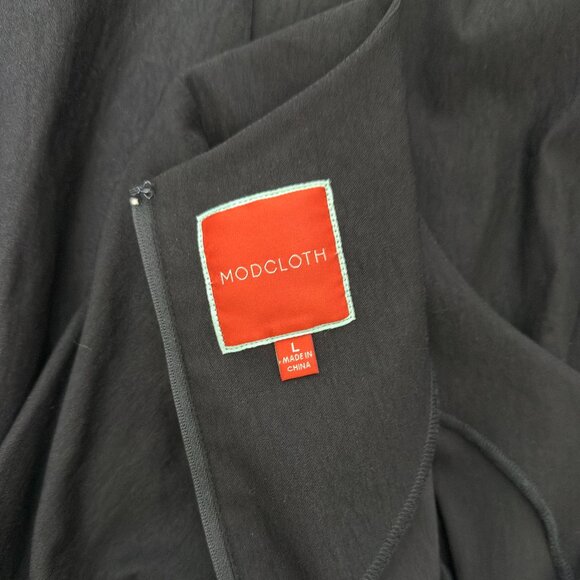 Modcloth Sartorial Secret Fit And Flare Dress - Black - Picture 7 of 7